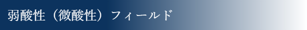 弱酸性（微酸性）フィールド